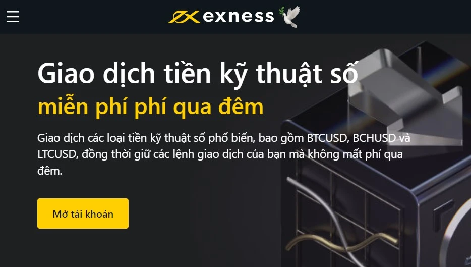 Giao dịch tiền điện tử Exness